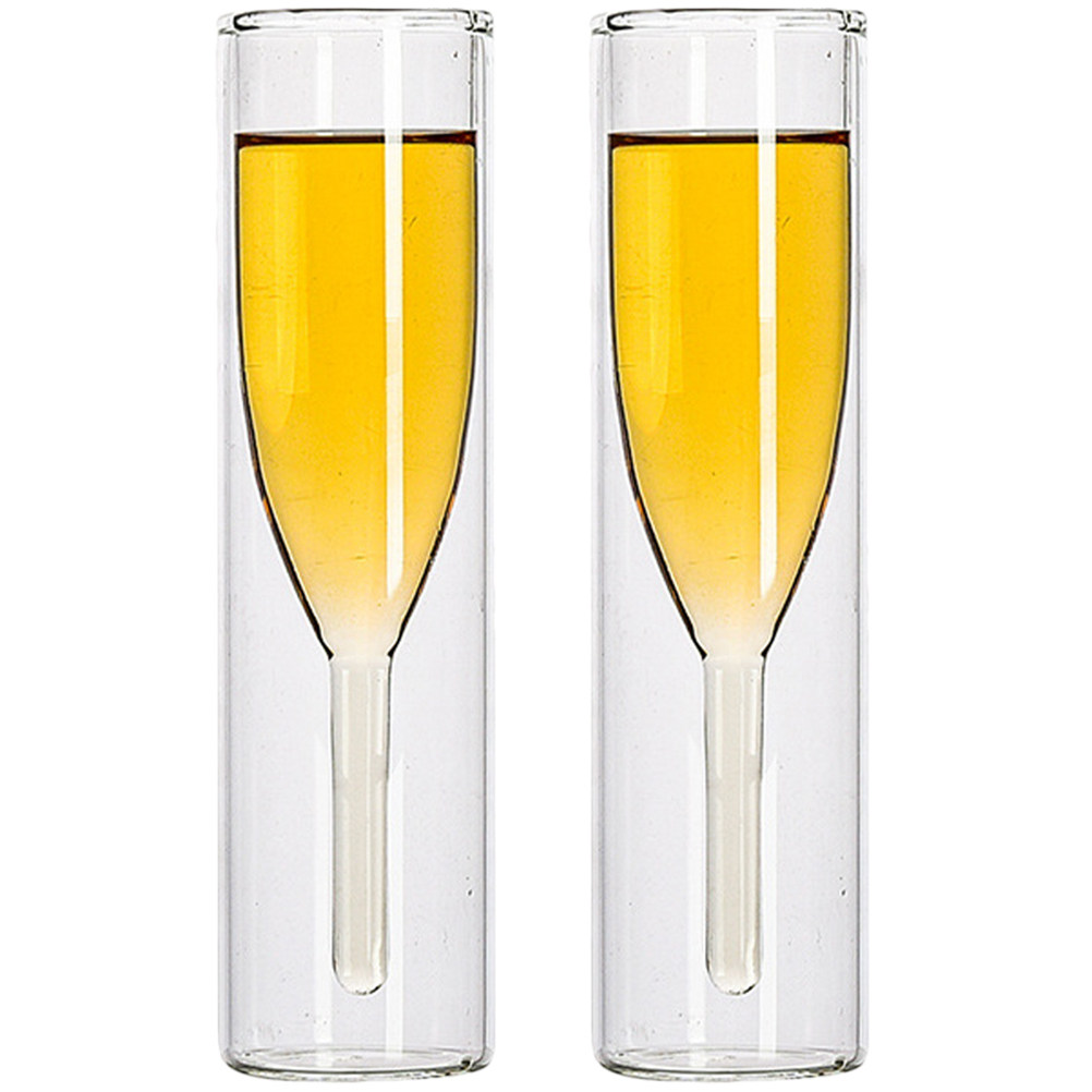 طقم كؤوس زجاجية مزدوجة الجدار  - مراجعة Home Bar Set وسعره