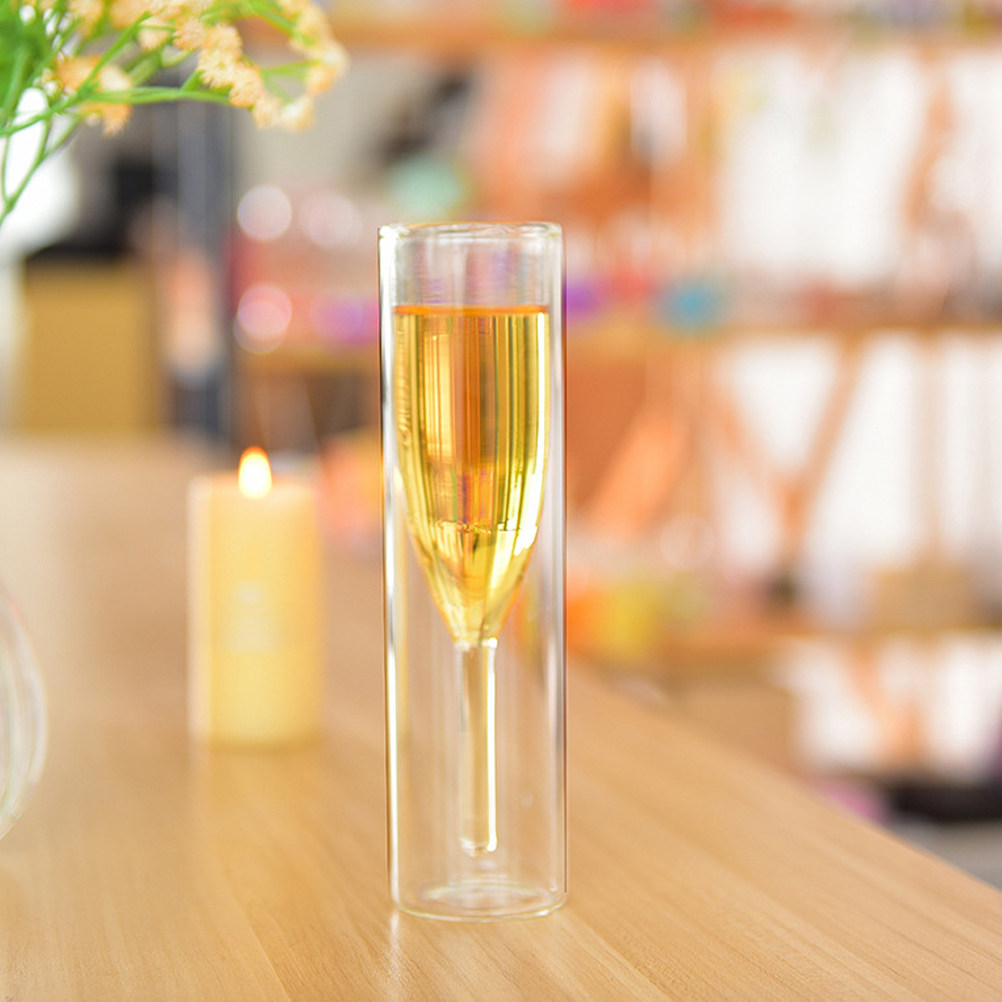 طقم كؤوس زجاجية مزدوجة الجدار  - مراجعة Home Bar Set وسعره